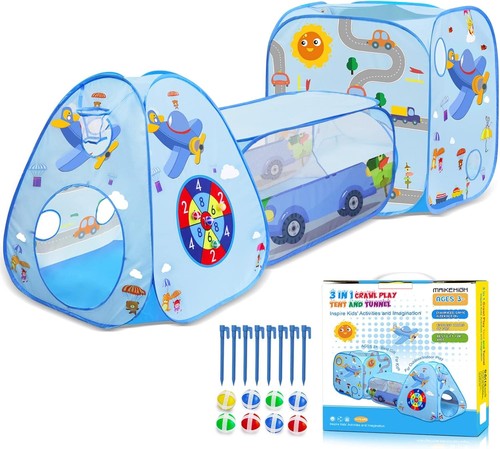 Kids play tent and tunnel - and, tunnel,