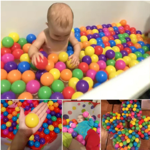 100pcs colorful ball pit - colorful, balls