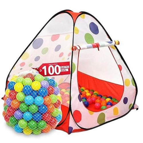 Kids play tent with - play,