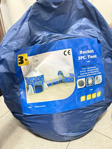 3pc kids play tent set - 3pc,
