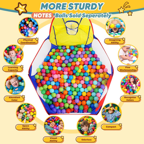 Kids ball pit large pop - ball, up
