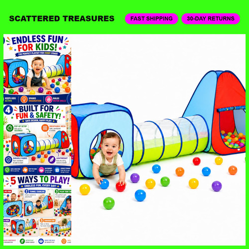 3pc pop tunnel - up, ball