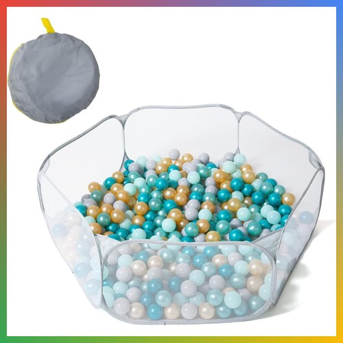 Kids ball pit - kids, gray
