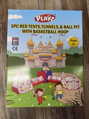 Red tents tunnels ball - red,