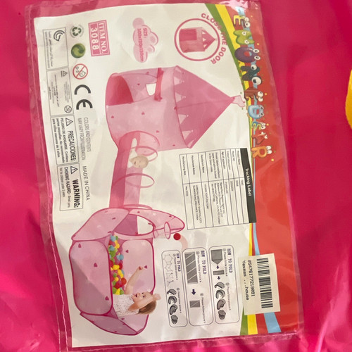 Pink princess castle pop - pink, pop-up